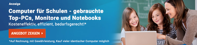 gebrauchte Computer, PCs, Monitore und Notebooks für die Schule kaufen width=