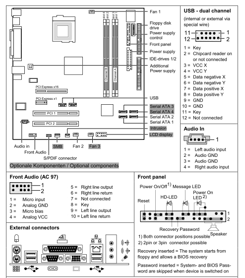 Fujitsu-Siemens D1931 Mainboard - 2