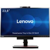 Lenovo ThinkCentre Tiny-in-One 24 Gen4 60,5cm (23,8") TFT-Monitor (FULL HD, DP, 1080p CAM, Tiny-PC)