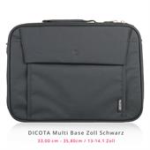 Dicota Multi Base 13-14.1 Notebooktasche (P/N: D31323, schwarz, bis 35,8cm (14,1"), 2 Fächer)