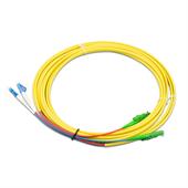 EFB-Elektronik LWL Kabel Duplex E2000/LC, 2x LC auf 2x E2000, Farbe Gelb, Länge 500 cm