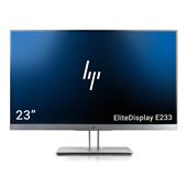 HP EliteDisplay E233 58,4cm (23") TFT-Monitor (LED, FULL HD, IPS, Pivot, HDMI, USB) Silber/Schwarz