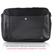 HP Essential Topload Notebooktasche (H2W17AA , Schwarz, bis 39,6cm (15.6"), 3 Fächer)