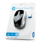 HP Wireless Mouse 200 Funk-Maus (P/N: 2HU84AA#ABB, 1000 DPI, Optisch, Scrolling-Rad, 3 Tasten) Schwa