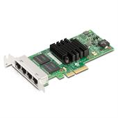 Intel Ethernet Server Adapter Netzwerkkarte (Low Profile, 4x GigaBit LAN, PCIe x4, PXE, I350T4G2P20)