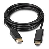 Microconnect DisplayPort auf HDMI Kabel schwarz ca. 200 cm, P/N: MC-DP-HDMI-200