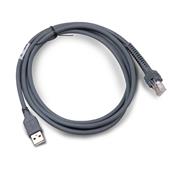 Symbol USB-Kabel P/N: CAB-2208-UNS2, USB auf RJ-45, ca. 2m, grau