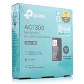 TP-Link Archer T3U AC1300 Wireless USB Adapter, 0152502258, 802.11a/b/g/n/ac, 2.4GHz + 5GHz, MU-MIMO
