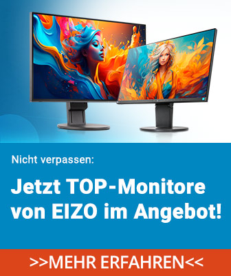 Gebrauchte Top-Monitore von EIZO gibt es jetzt günstig bei Harlander.com - Refurbished-IT mit Gewährleistung