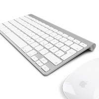 Apple Magic Tastatur-Maus-Set Weiß Bluetooth Deutsch