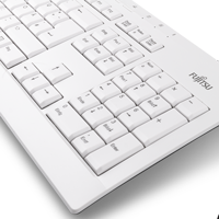 Fujitsu KB521 PC USB Tastatur Deutsch marmorgrau