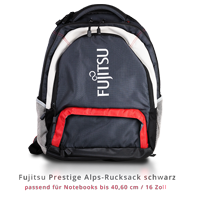 Fujitsu Prestige Alps-Rucksack Polyester schwarz bis 16 Zoll