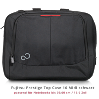 Fujitsu Prestige Top Case 16 Midi Notebooktasche Schwarz bis 15,6 Zoll