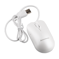 Lenovo Mini Optical Mouse S10A Maus weiss kabelgebunden