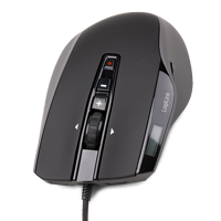 LogiLink Q1 Revolution Gaming Maus USB schwarz