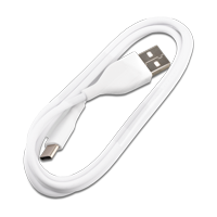 USB zu USB-C Kabel gerader Stecker weiß