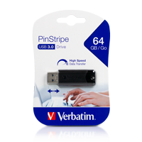 Verbatim PinStripe 64GB USB 3.0 Stick