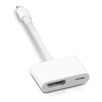 Apple MD826ZM/A Lightning auf Lightning + HDMI Adapter