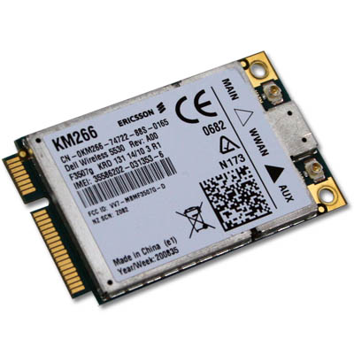 Dell 5530 WWAN UMTS Mini PCI Express Card 3G HSDPA GPRS