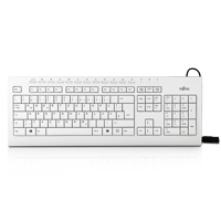 Fujitsu KB521 PC USB Tastatur Deutsch marmorgrau