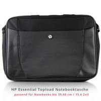 HP Essential Topload Notebooktasch Notebooktasche schwarz bis 15,6 Zoll