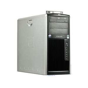 HP XW8600 ohne Abdeckung mit Rack