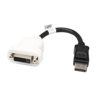 Markenadapter Displayport auf DVI-D schwarz