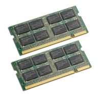 Zweimal Markenspeicher SODIMM 2GB PC2-5300S DDR2