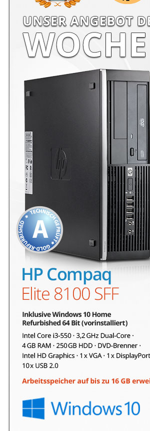 Bild von HP Compaq Elite 8100 SFF