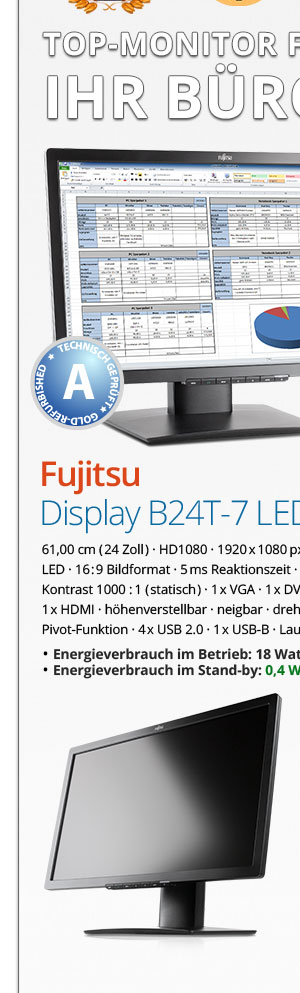Bild von Fujitsu Display B24T-7 LED Monitor