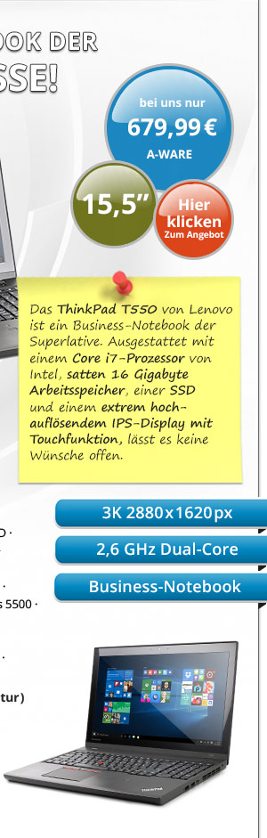 Bild von Lenovo ThinkPad T550