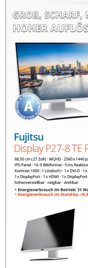 Bild von Fujitsu Display P27-8 TE Pro
