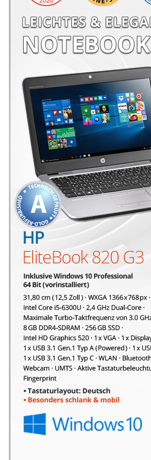 Bild von HP EliteBook 820 G3