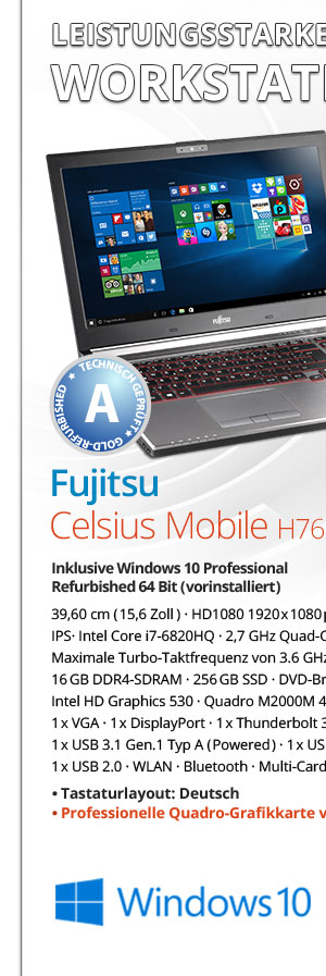 Bild von Fujitsu celsius mobile H760