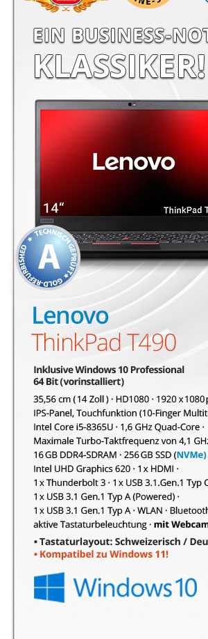 Bild von Lenovo ThinkPad T490