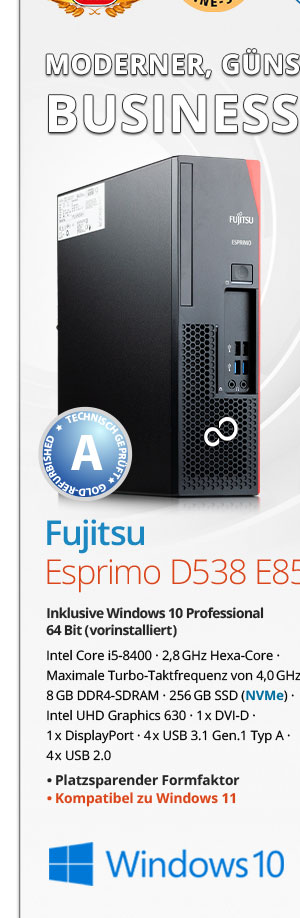 Bild von Fujitsu Esprimo D538 E85+