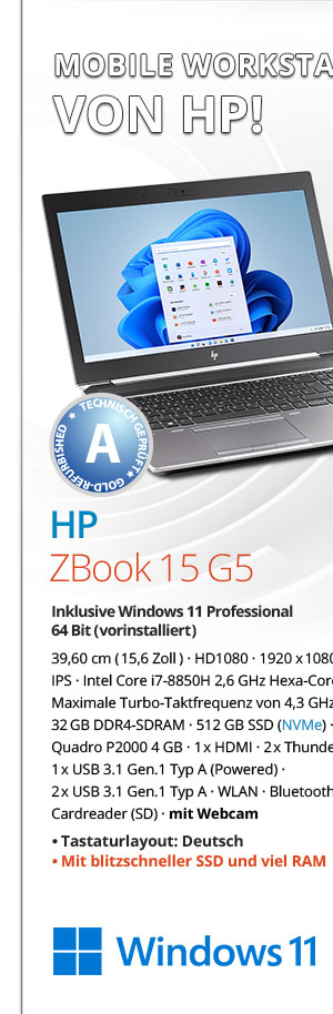 Bild von HP Zbook 15 G5