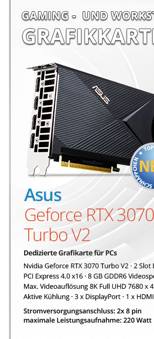Bild von Asus Geforce RTX 3070 Turbo V2