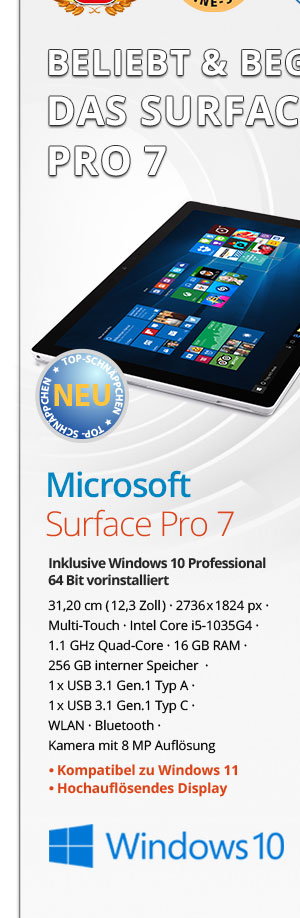 Bild von Microsoft Surface Pro7