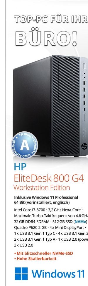Bild von HP EliteDesk 800 G4 Workstation Edition