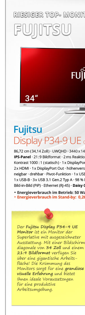 Bild von Fujitsu Display P34-9-UE