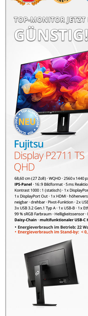 Bild von Fujitsu Display P2711 TS QHD