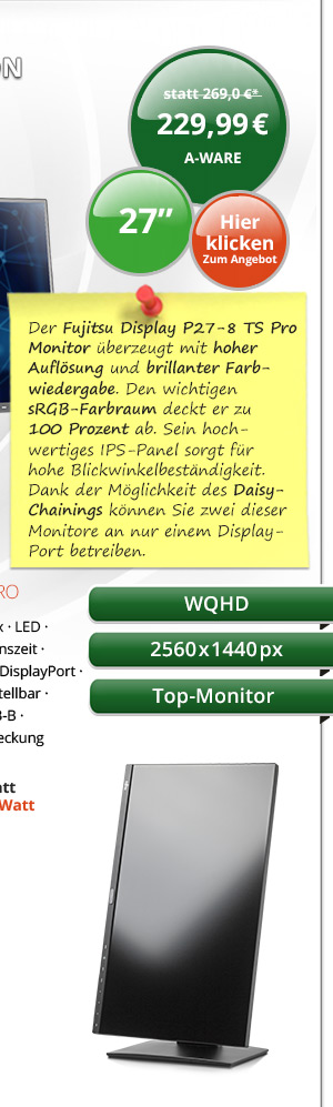 Bild von Fujitsu Display P27-8 TS