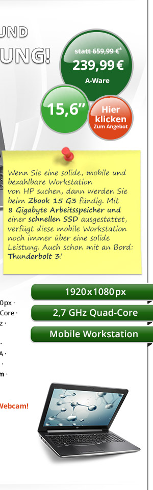 Bild von HP ZBook 15 G3