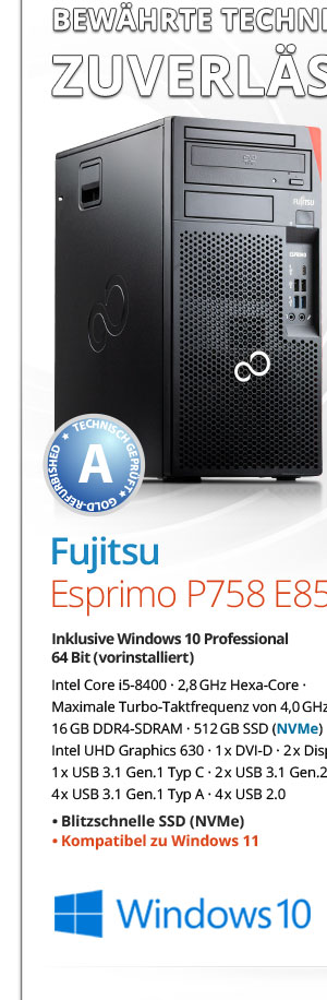 Bild von Fujitsu Esprimo P758 E85+