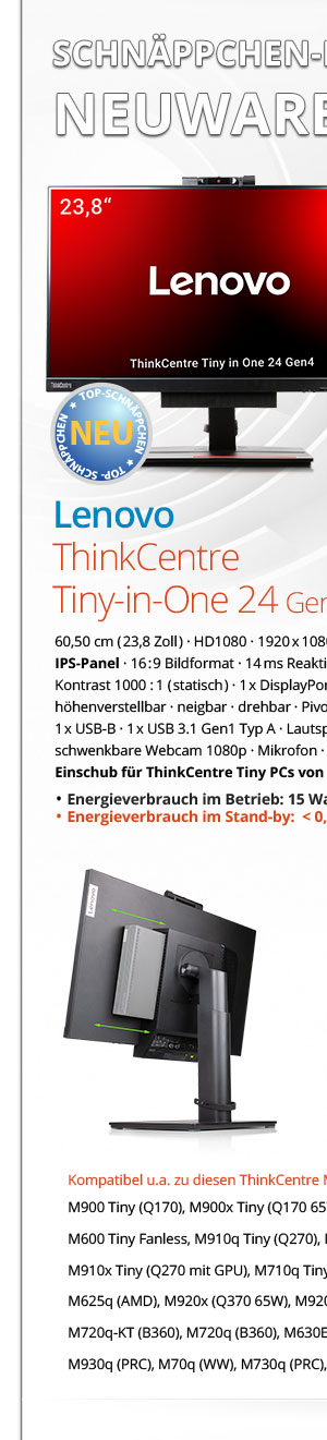 Bild von Lenovo ThinkCentre TIO 24 Gen4