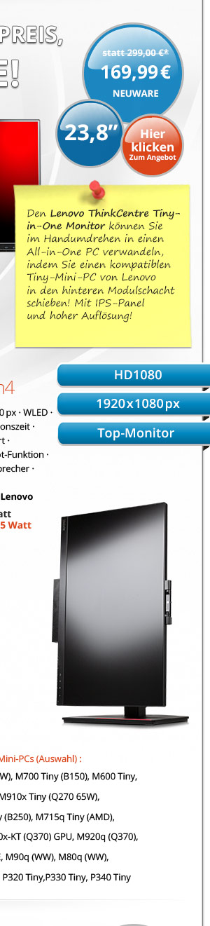 Bild von Lenovo ThinkCentre TIO 24 Gen4