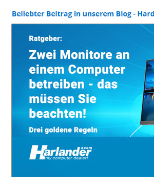 Zwei Monitore an einem PC