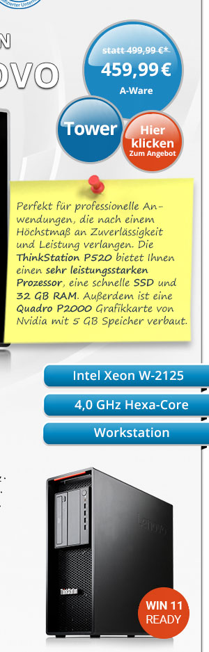 Bild von HP ThinkStation P520