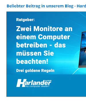 Zwei Monitore an einem PC